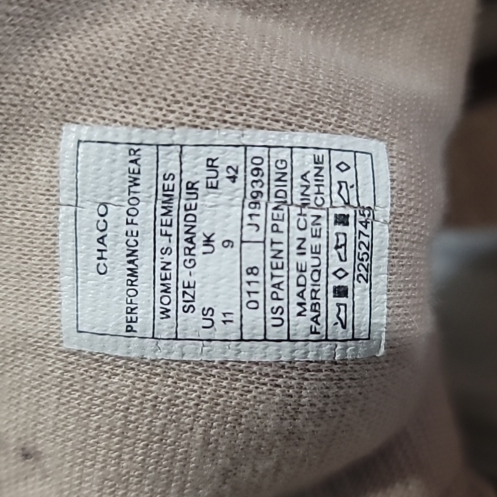 Chaco Women's Tan Athletic Hiking Shoes Sneakers Outdoor Trail Size 11 - Picture 8 of 8